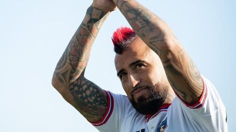 Arturo Vidal habló sus dichos con los jugadores de River. / Gentileza.