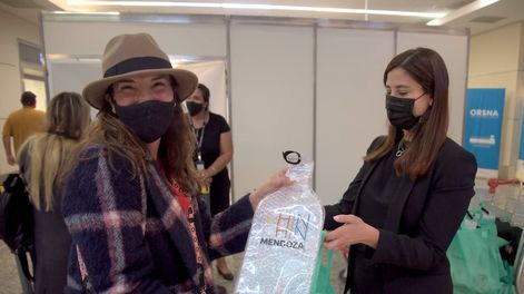 Cientos de visitantes brasileros llegaron a las 20.30 del lunes. Foto: Gobierno de Mendoza
