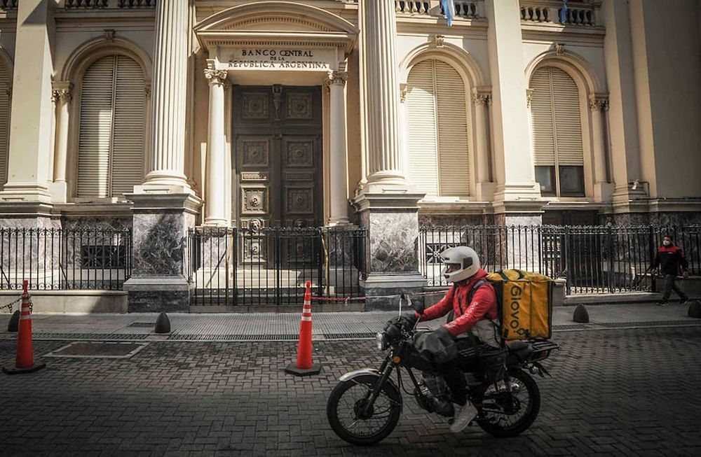 Frente del Banco Central de la República Argentina.