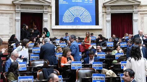 Los Andes | La Cámara de Diputados, debate el veto a la ley de Financiamiento Universitario. Foto: Daniel Vides / NA
