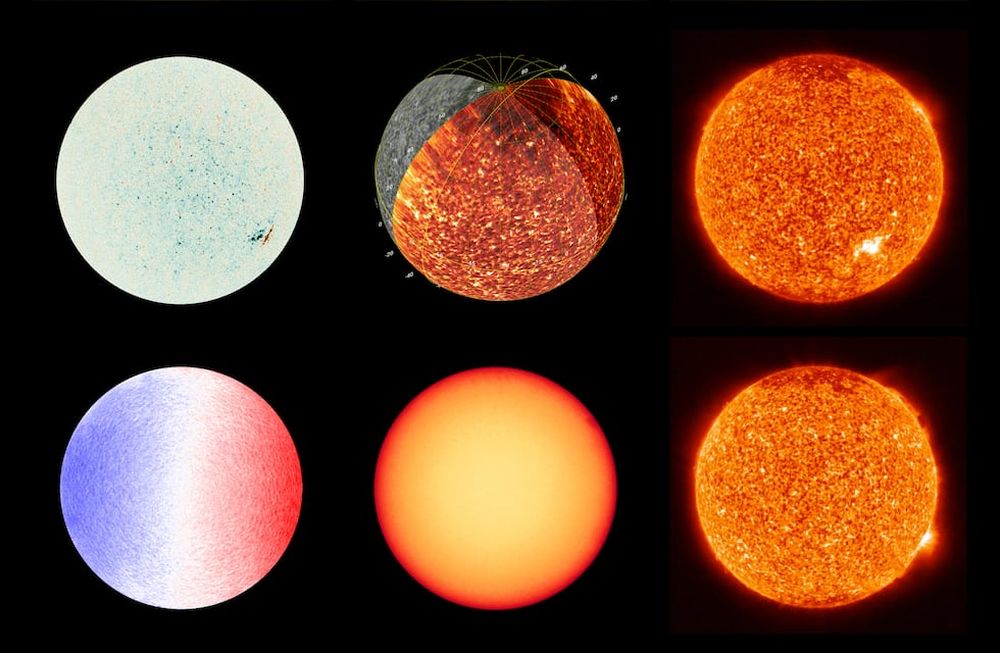 Las imágenes del Sol tomadas con la Cámara Polarimétrica y Heliosísmica (PHI) y la Cámara Ultravioleta Extrema (EUI) de la nave espacial Solar Orbiter. AFP