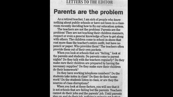 ¡Hasta que los padres den un paso al frente y hagan su trabajo, nada podemos hacer para mejorar!. asegura la docente. Foto: Facebook Tony Flowers