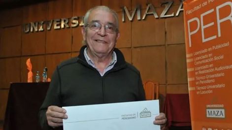 Hugo Cacho Cortez, referente absoluto del periodismo deportivo de Mendoza. / gentileza