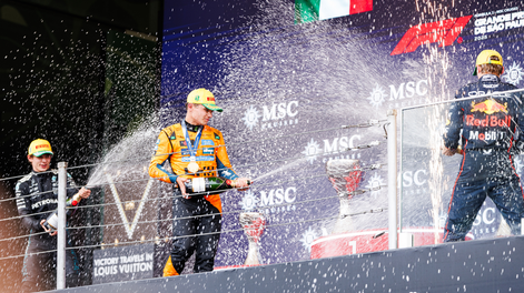 Lando Norris, ganador del GP de Brasil