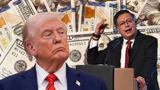Trump acusó a Gustavo Petro de ser líder del narcotráfico y cortó toda ayuda financiera a Colombia.