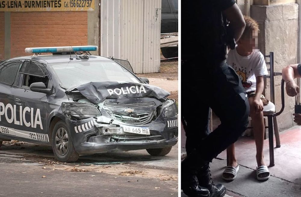 El chico que robó el auto y chocó policías: “Mi mamá está muerta y mi papá preso”