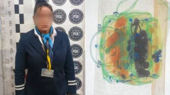 Detienen a una azafata de Aerolíneas Argentinas por contrabandear joyas, relojes y celulares por $58 millones