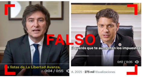 Circularon videos de Milei y Kicillof hechos con IA: cómo identificarlos y cómo cuidarse de estas desinformaciones