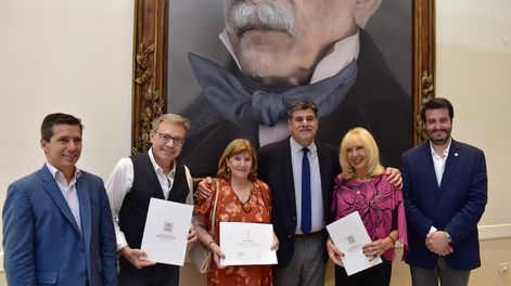 Sergio Gras, Doris Andreoni y Lila Levinson, tres de los homenajeados.