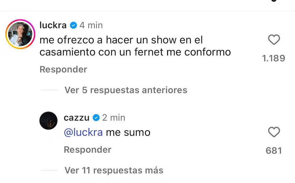 Varios famosos se ofrecieron a ser parte del casamiento de Lali Espósito y Pedro Rosemblat.
