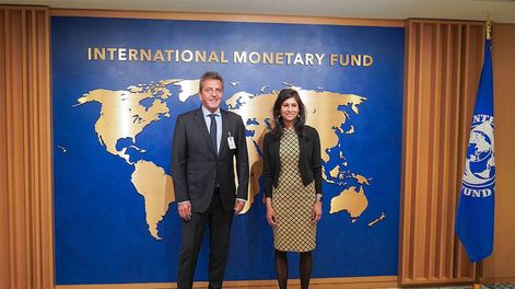 El ministro de Economía, Sergio Massa, mantuvo el miércoles un encuentro con la subdirectora Gerenta del Fondo Monetario Internacional (FMI), Gita Gopinath.