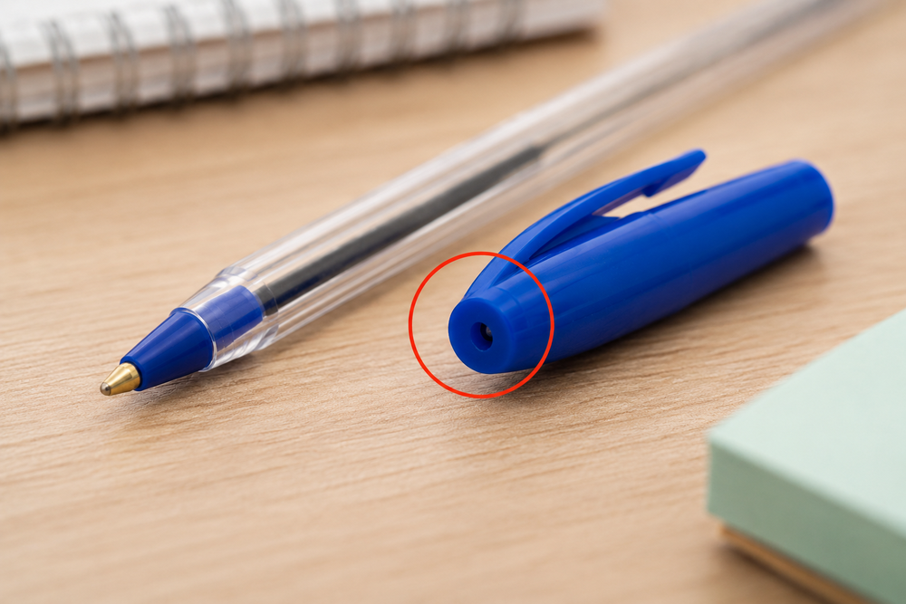 Pocos lo saben por qué las lapiceras BIC tienen un agujero en la tapa y qué función cumple ese espacio
