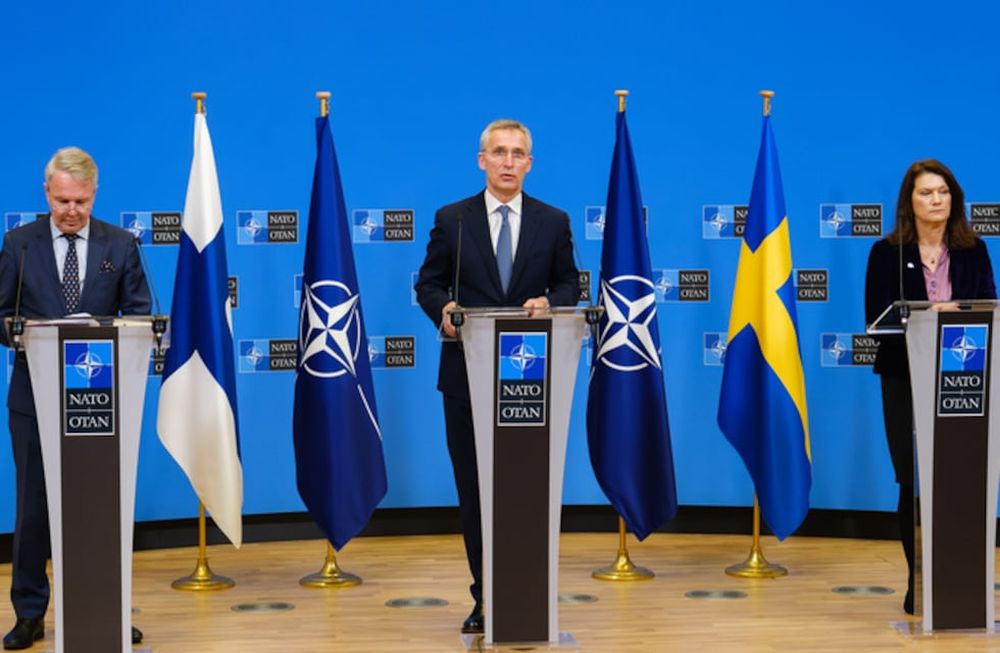 Press conference with NATO Secretary General Jens Stoltenberg, the Minister for Foreign Affairs of Finland, Pekka Haavisto and the Minister for Foreign Affairs of Sweden, Ann Linde
