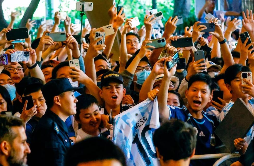 Los fanáticos chinos recibieron a Lionel Messi (ESPN)