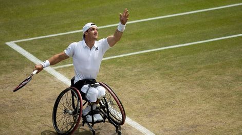El argentino Gustavo Fernández, finalista en el tenis adaptado en Wimbledon