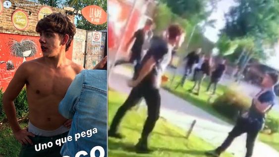Video: los rugbiers Alejo Milanesi y Lucas Pertossi golpearon a otro chico un año antes