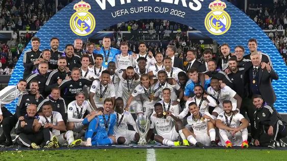 El Merengue, campeón de la Champions League, se impuso por 2-0 sobre las Águilas, campeones de la Europa League, en Helsinski y alzó un nuevo título. / Gentileza.