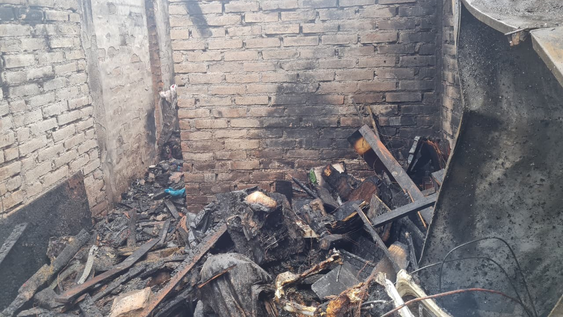 un incendio provoco danos totales en la cocina de una vivienda de guaymallen