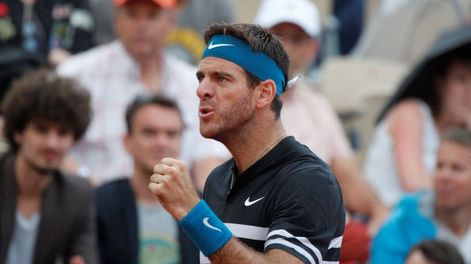Del Potro no detiene su marcha en Roland Garros y avanza a cuartos de final