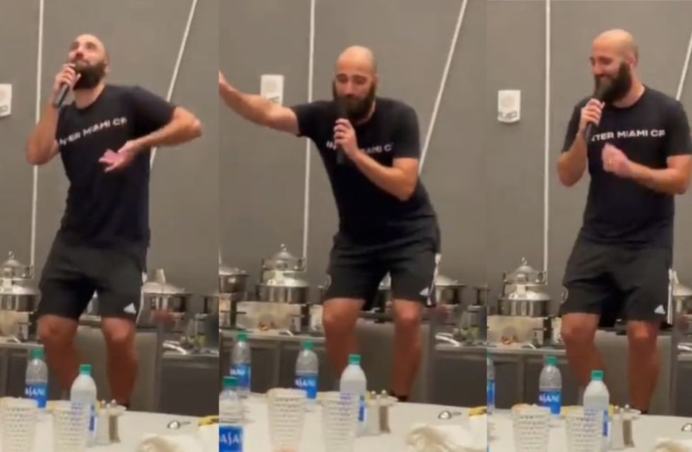 Gonzalo Higuaín la rompió con el tema Despacito de Luis Fonsi. / Gentileza.