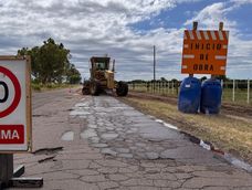 Obras en la ruta 160 de San Rafael. Prensa Gobierno