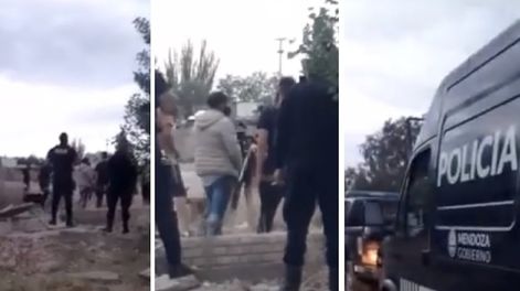 Video: cinco familias intentaron tomar tierras de una bodega en actividad de Luján