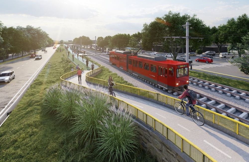 Obras del Metrotranvía en Mendoza (renders). Prensa Gobierno