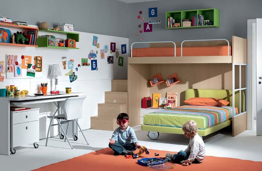 Cómo aprovechar cada centímetro del dormitorio de los niños