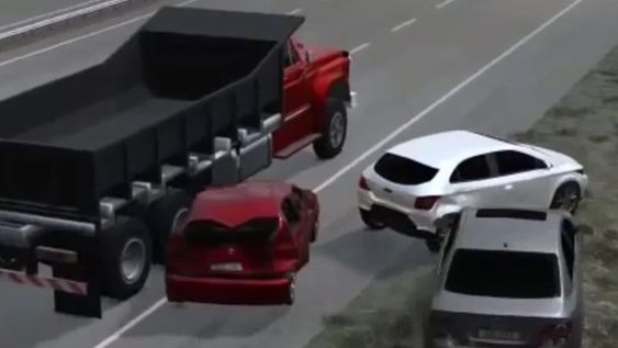 Tragedia. La reconstrucción virtual muestra paso a paso cómo fue el siniestro en la Circunvalación. (Captura de video)