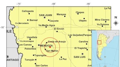 Tembló en Mendoza