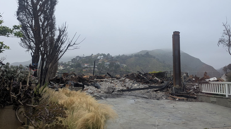 Los Andes | Casas devastadas en Los Ángeles