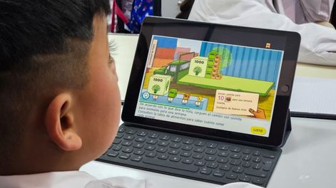 Durante una semana, alumnos de 4º a 7º grado de primaria y de 1º a 3º año de secundaria resolverán ejercicios en la aplicación Matific. Foto: DGE