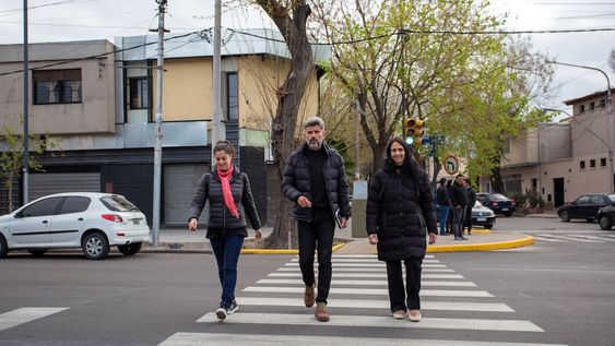 Ulpiano Suarez recorrió las obras finalizadas en avenida San Martín