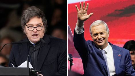 Tras la victoria de Kast en Chile, Milei lo recibirá en Casa Rosada.