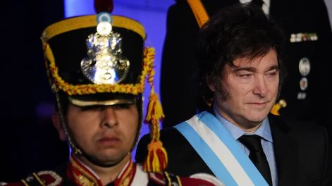 Pacto de mayo: El presidente Javier Milei. (Gentileza Clarín)