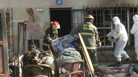 Los Andes | Los bomberos fueron claves para resolver la el caso. Orlando Pelichotti, Los Andes.