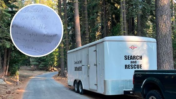 Las notas manuscritas que dejaron en el bosque fueron clave para que los rescatistas encontraran a la madre y su hijo perdidos en California.