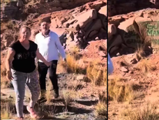 Multa y trabajo comunitario a los turistas que pintaron piedras en Potrerillos.