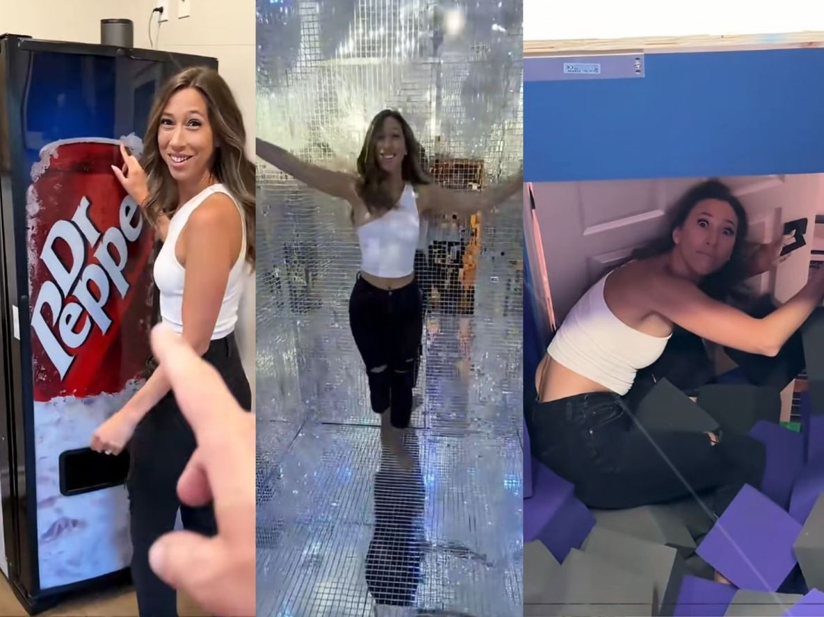 Una influencer mostró la fun house de su hermano y se volvió viral