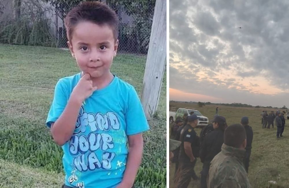 Loan tiene 5 años y desapareció este jueves en un paraje rural de Corrientes. (Foto: Diario El Libertador)