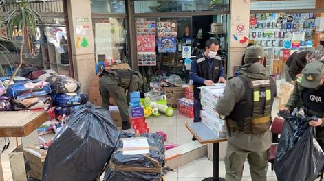 Los Andes | La mercadería decomisada por Gendarmería.