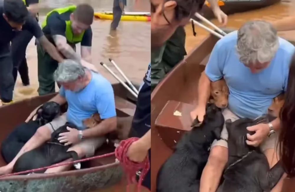 El hecho ocurrió en Porto Alegre, en medio de las inundaciones.