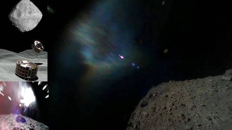 Un robot aterriza por primera vez en el asteroide Ryugu y manda increíbles imágenes