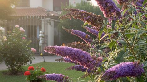 Esta planta no necesita demasiado cuidado para lucir bien y sus racimos florales cambian la atmósfera del jardín durante meses.
