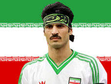 Ali Daei, el máximo goleador iraní.