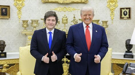 Javier Milei junto a Donald Trump&nbsp;