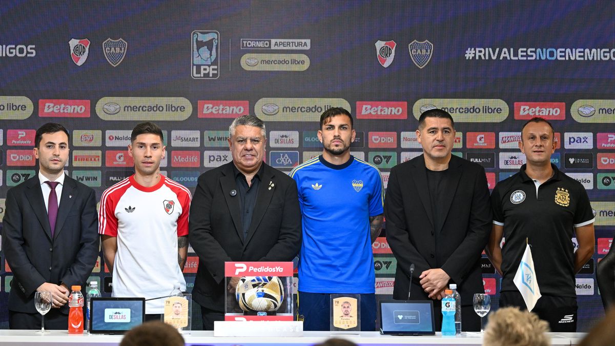 Montiel y Paredes calentaron el River - Boca en una conferencia de prensa conjunta