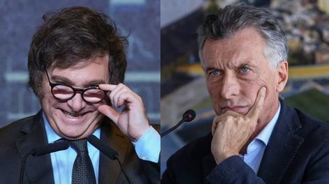 Javier Milei y Mauricio Macri