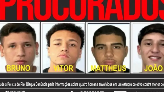 Buscan a cuatro prófugos por violación grupal en Copacabana