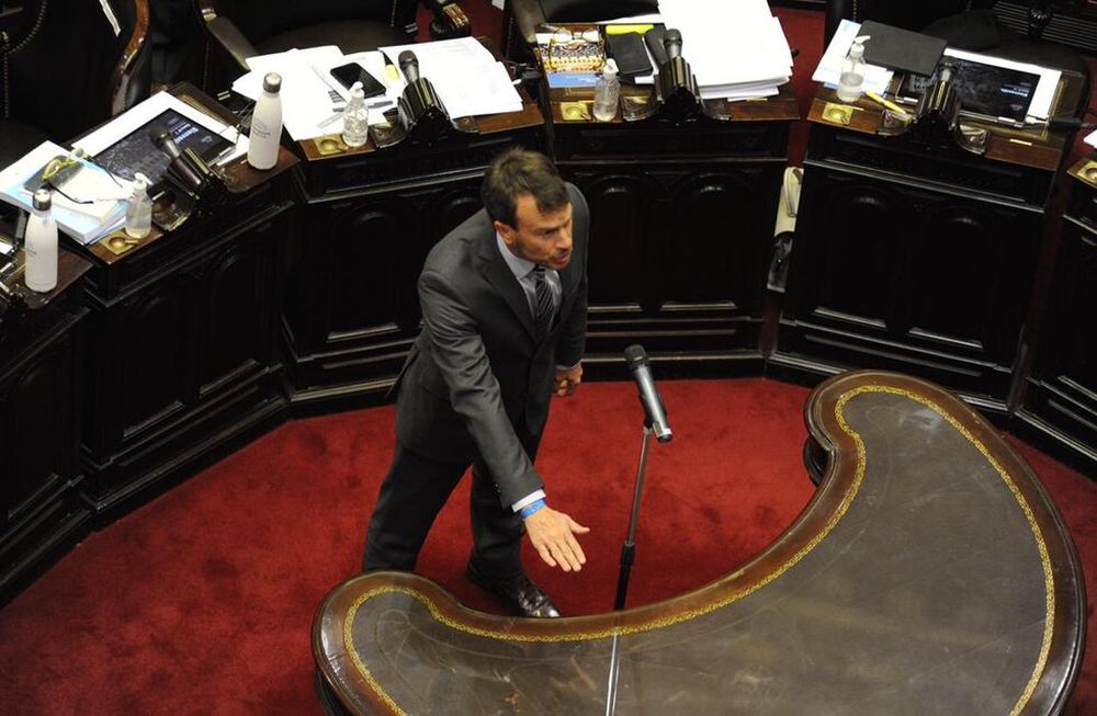 Lisandro Nieri durante la jura. Federico López Claro / Clarín